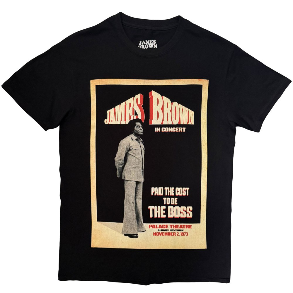 James Brown - The Boss Mens Tshirt - Black